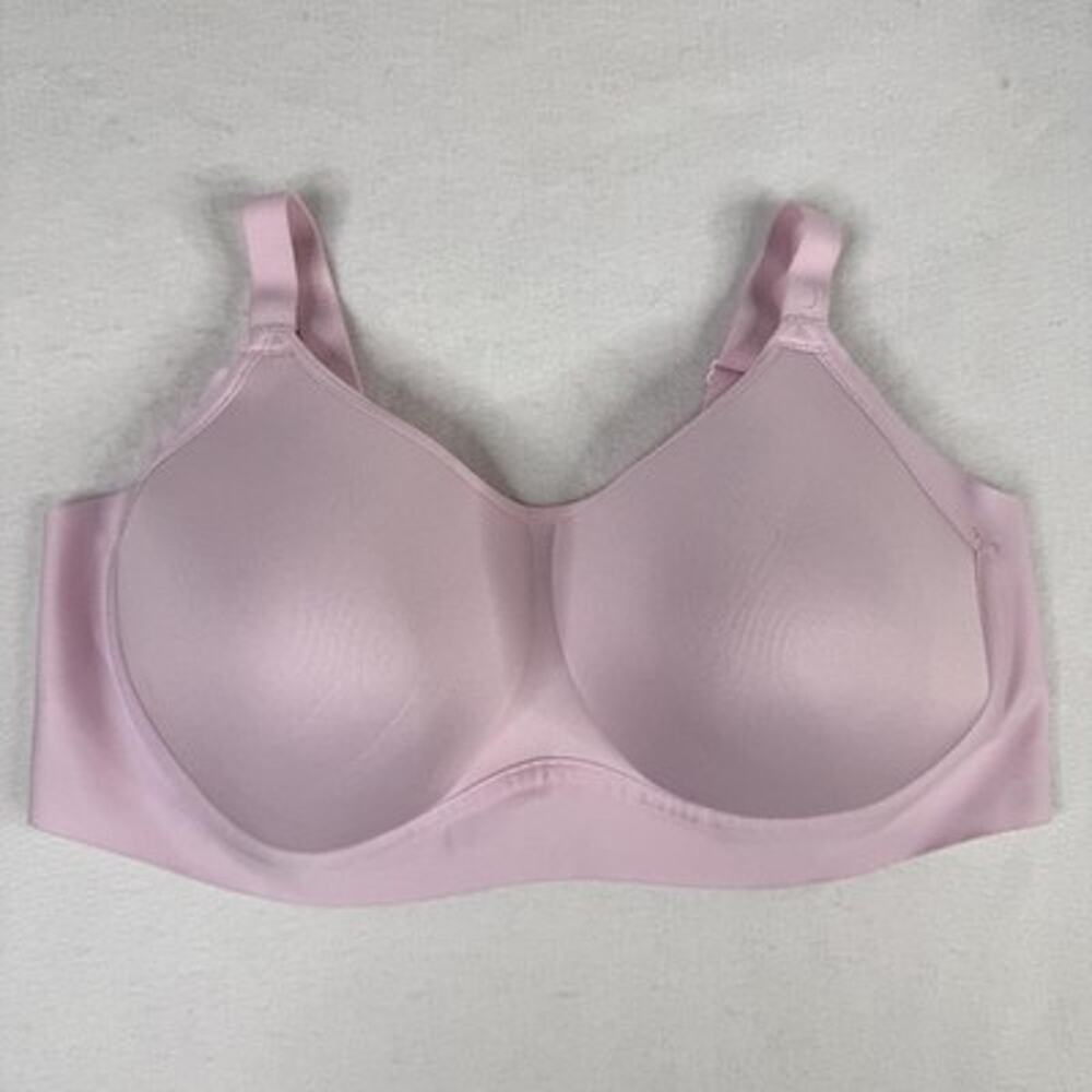 Wacoal T shirt Bra 2XL Pink Seamless Full Coverage Lightly Lined 856557 Womens